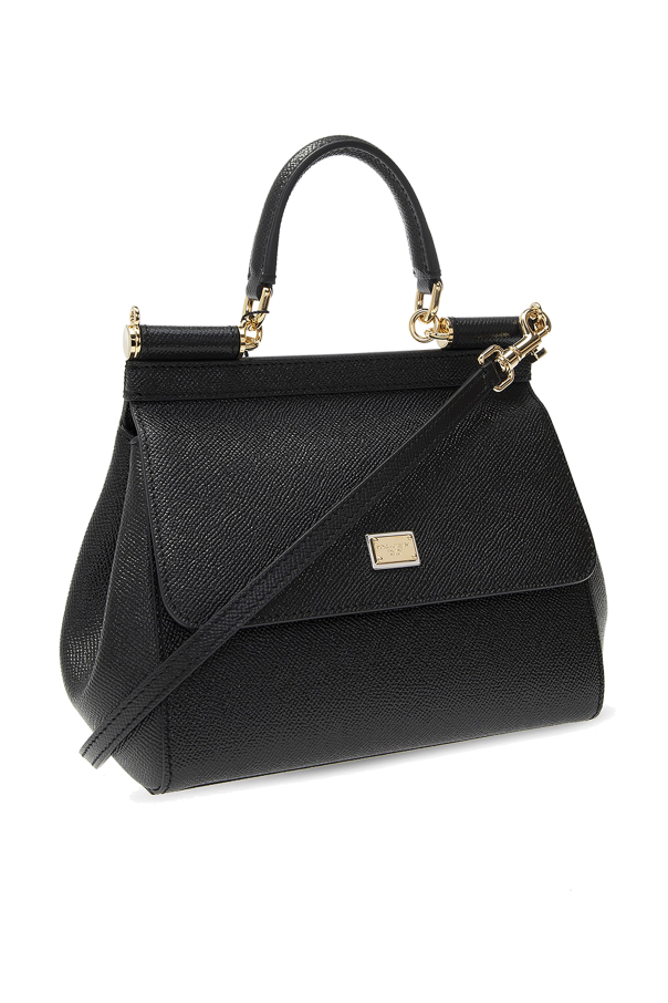 【関税&送料込】Dolce&Gabbana Shoulder Bag Sicily Black Dolce&Gabbana KIM Large Sicily handbag for Women - Black in
